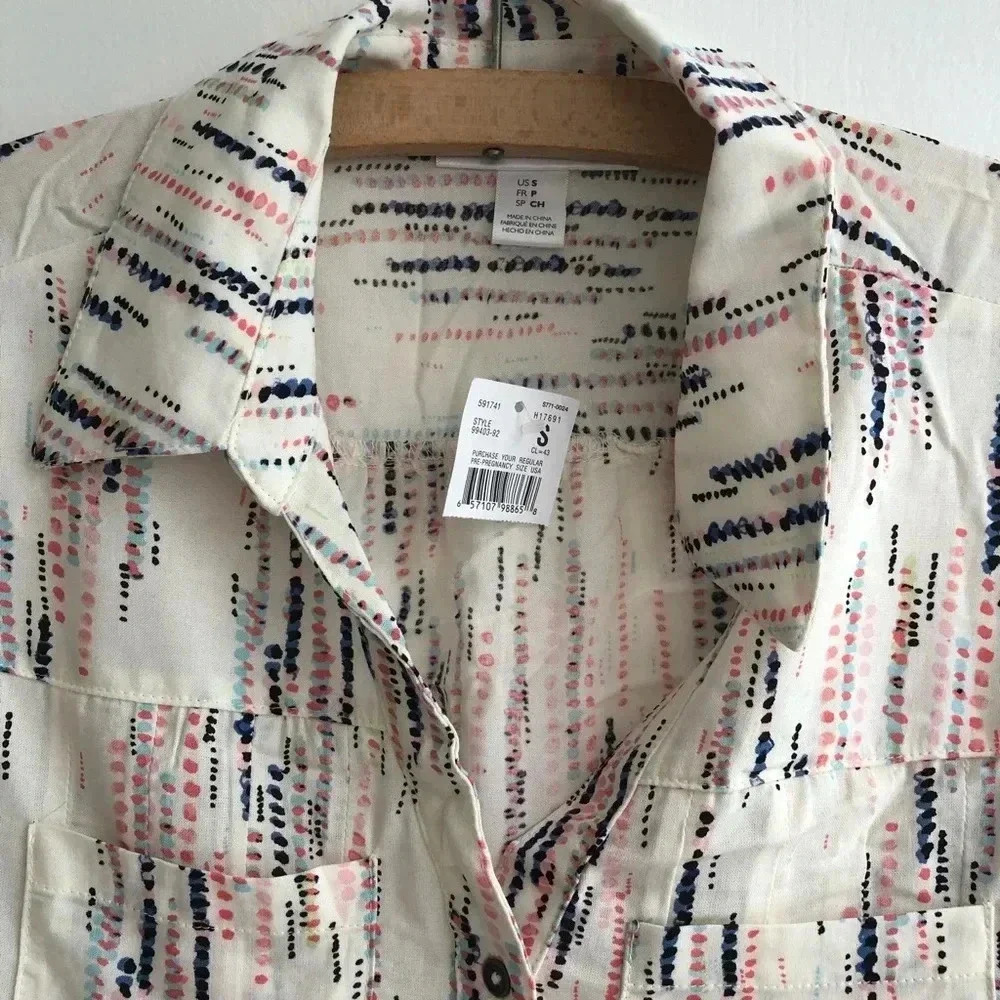 NWT Motherhood Maternity Convertible Sleeve Top - Picture 3 of 8